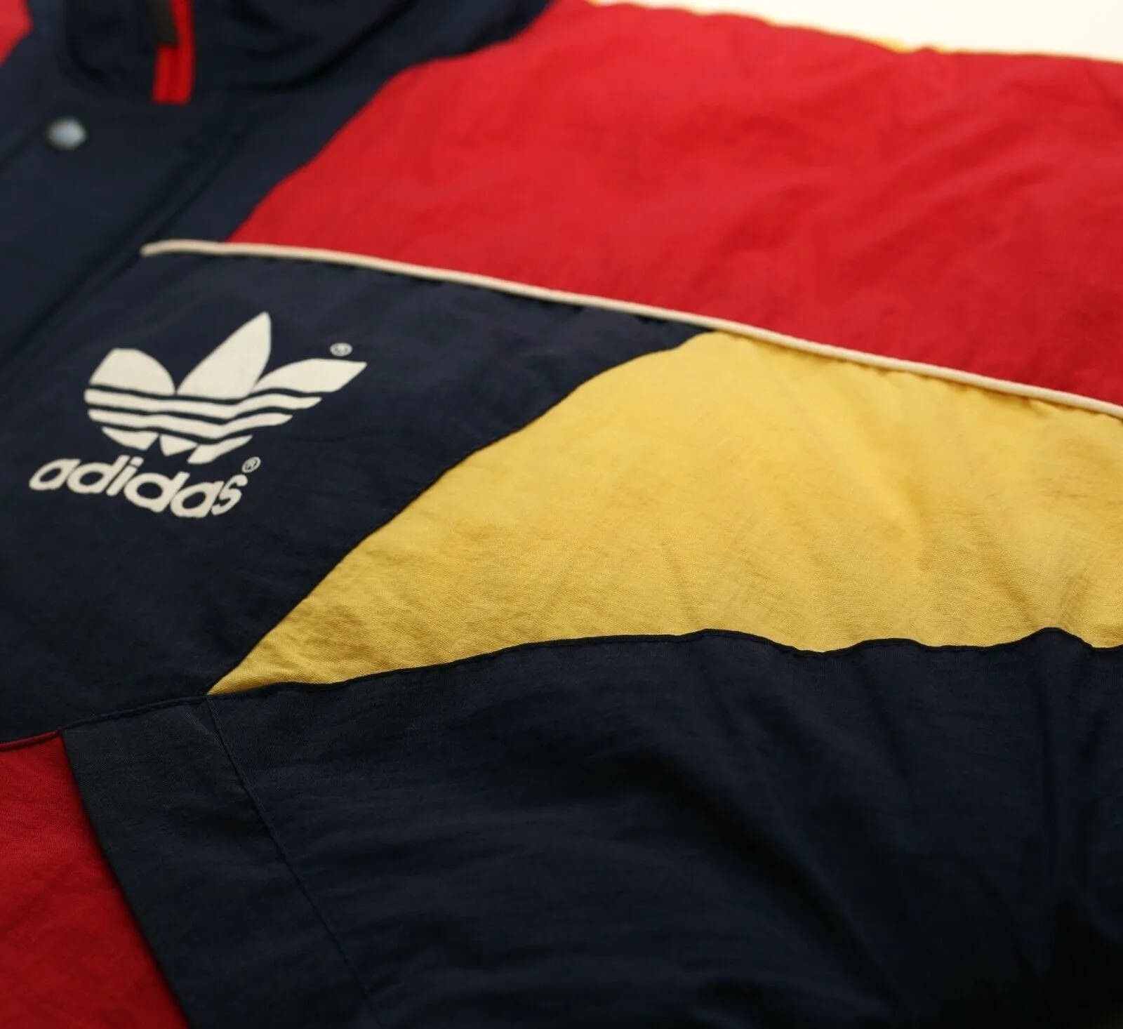 1990/92 ARSENAL Vintage adidas Football Bench Coat Jacket (XL) 44/46