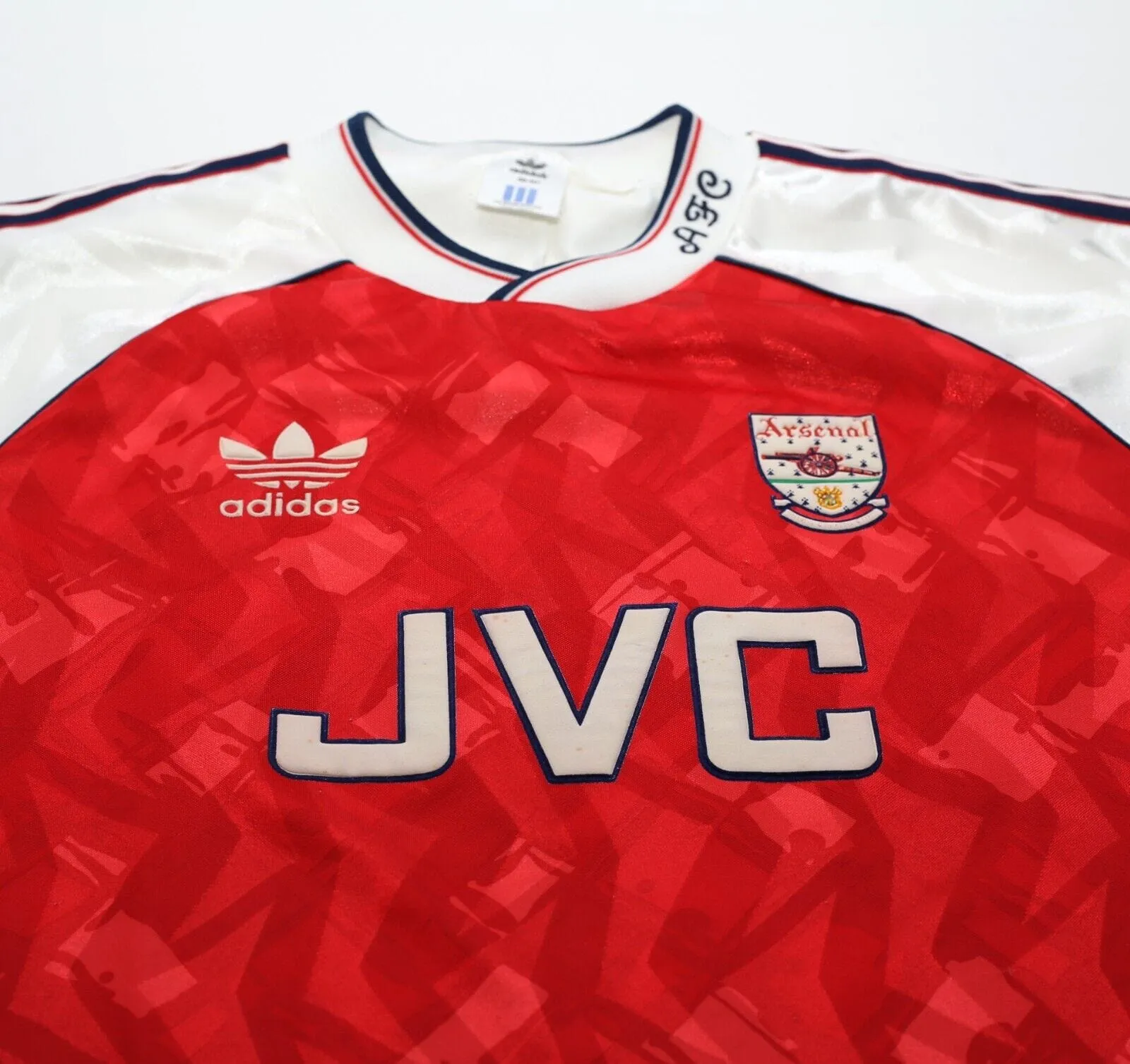 1990/92 ARSENAL Vintage adidas Home Football Shirt Jersey (M) 38/40