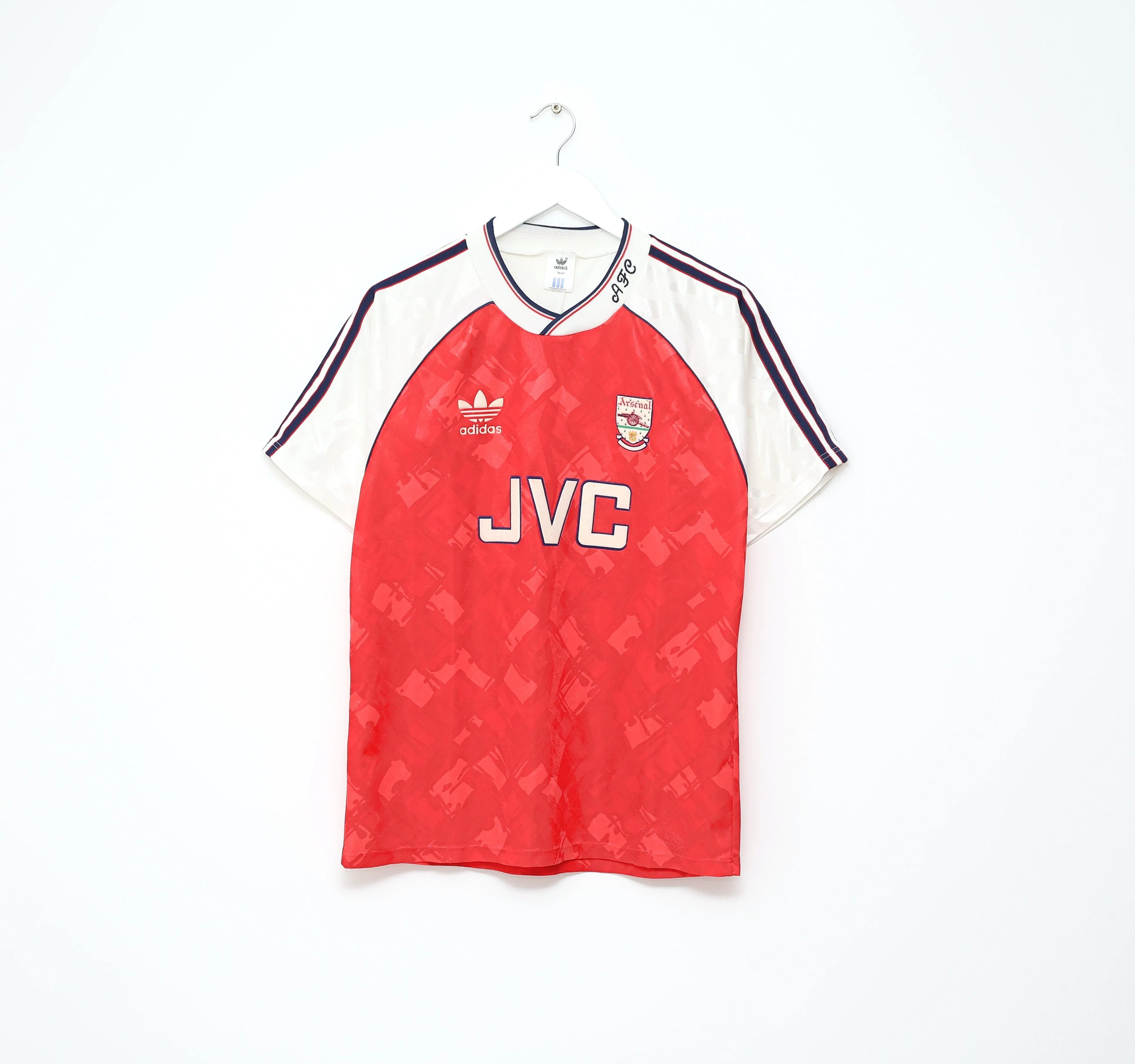 1990/92 ARSENAL Vintage adidas Home Football Shirt Jersey (M) 38/40