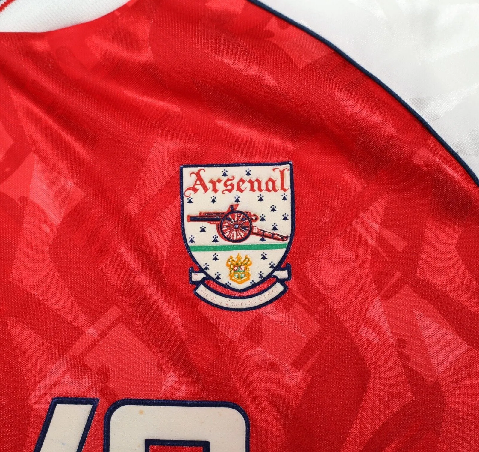 1990/92 ARSENAL Vintage adidas Home Football Shirt Jersey (M) 38/40