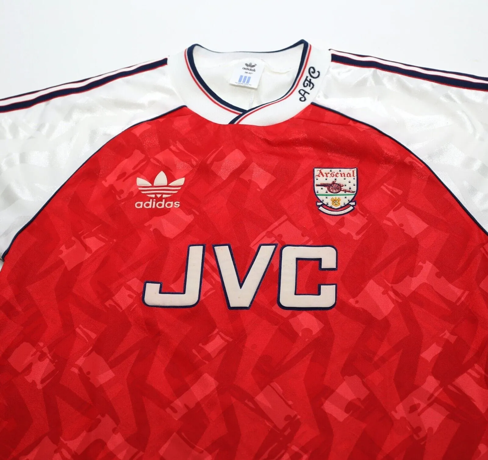 1990/92 ARSENAL Vintage adidas Home Football Shirt Jersey (M) 38/40