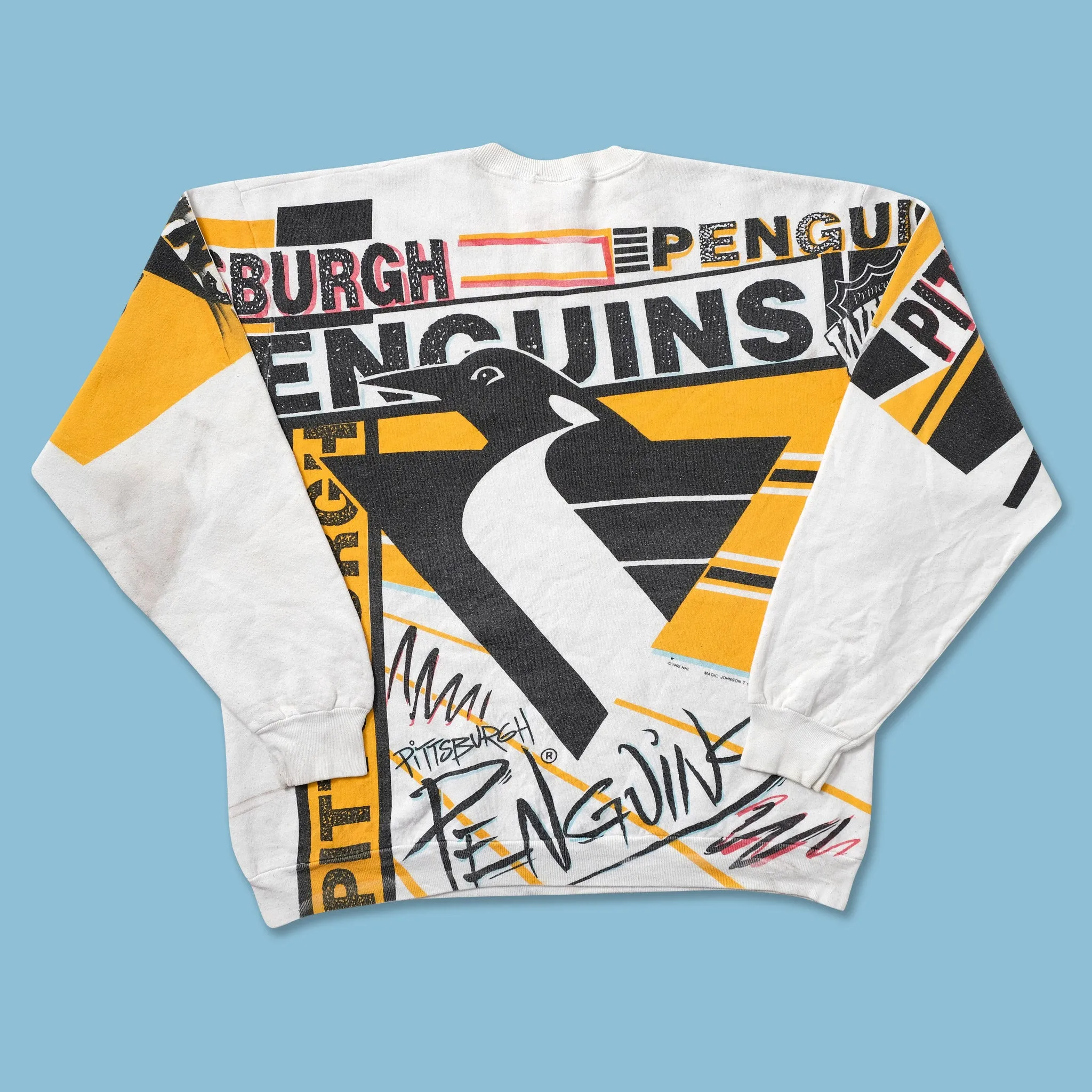 1992 Pittsburgh Penguins AOP Sweater Large