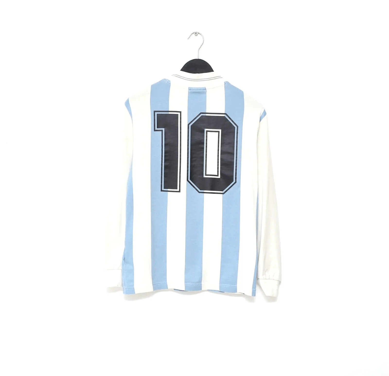 1993 MARADONA #10 Argentina adidas Originals L/S Home Football Shirt (S)