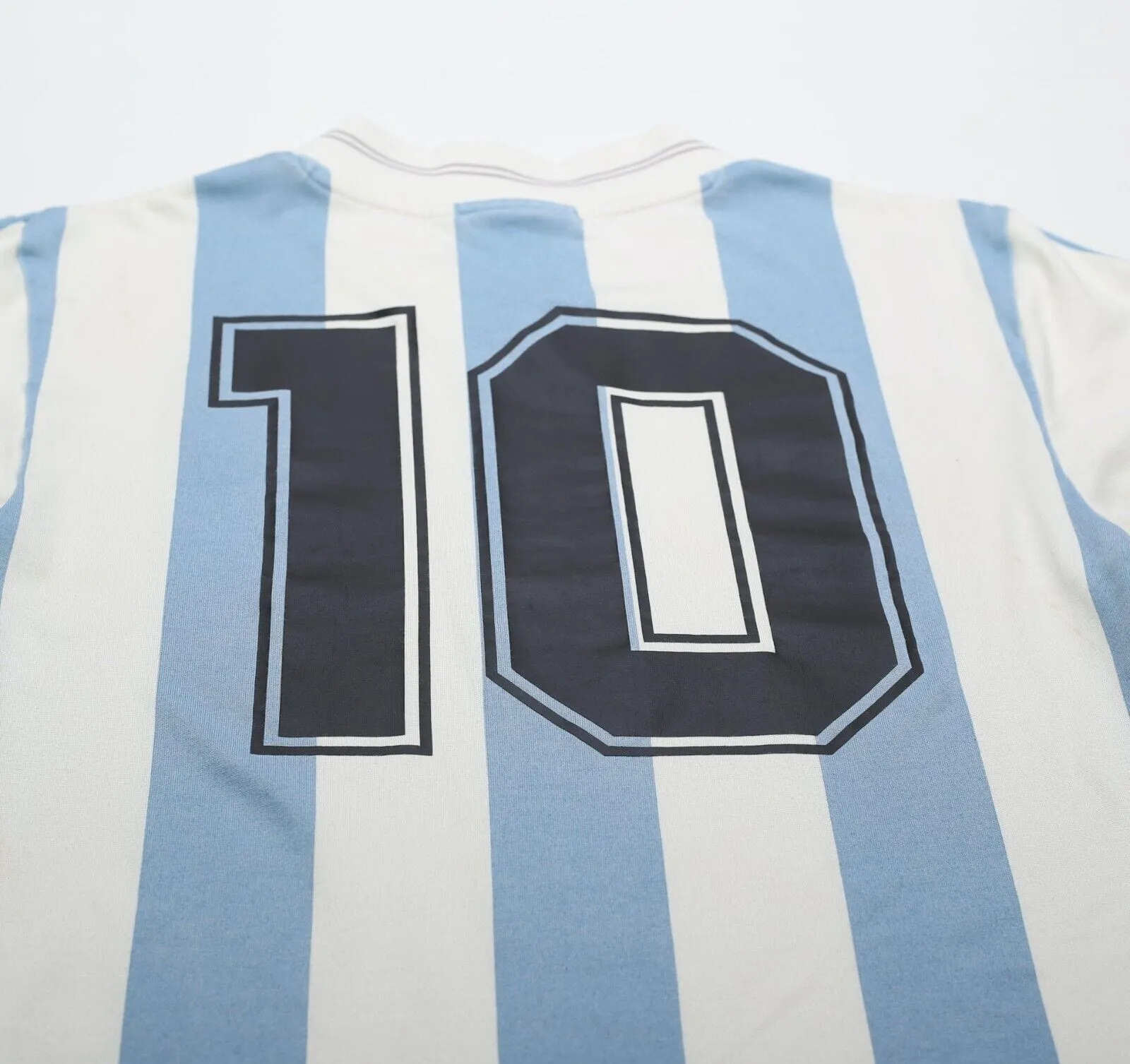 1993 MARADONA #10 Argentina adidas Originals L/S Home Football Shirt (S)