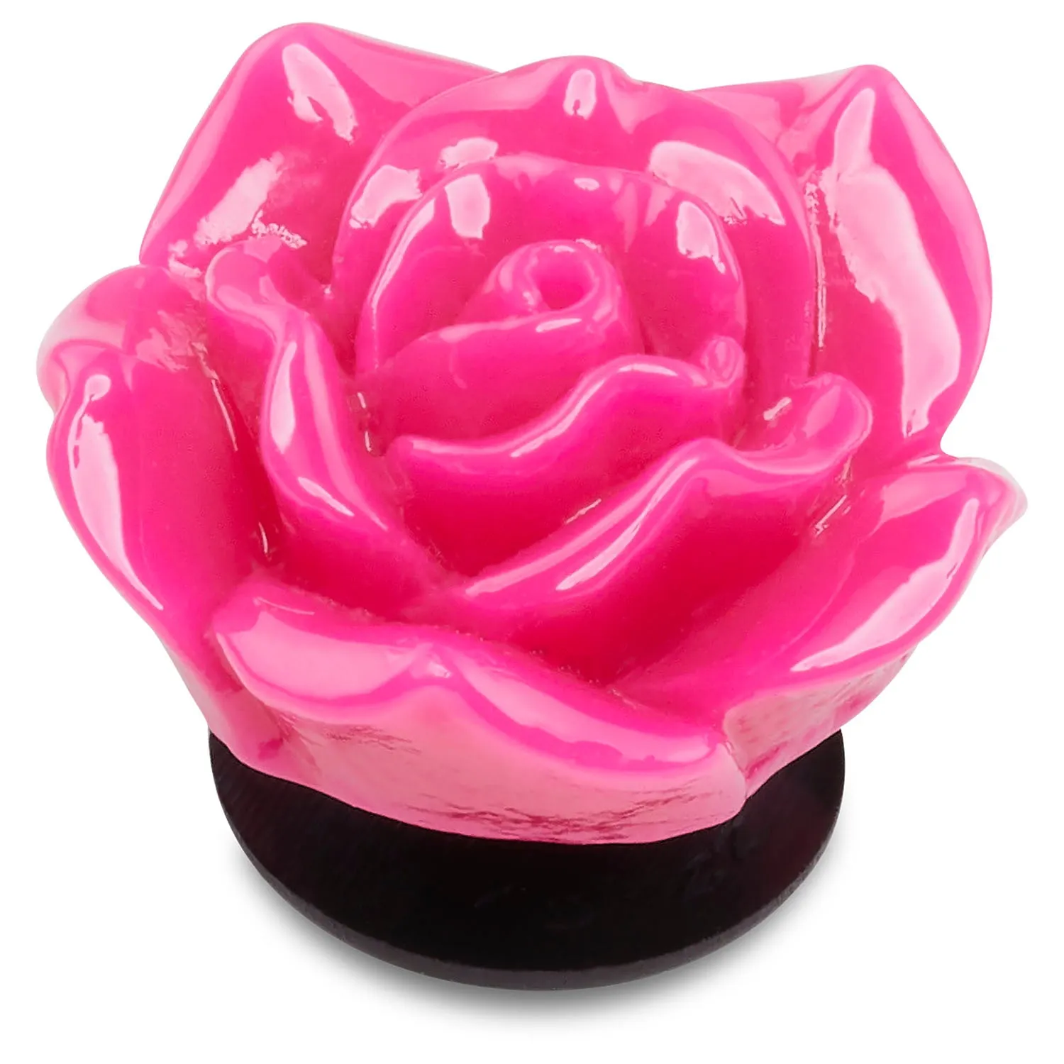 Acrylic Pink Rose Jibbitz