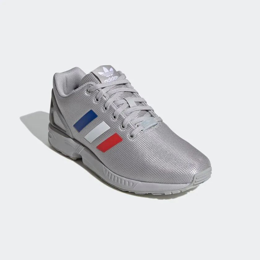 Adidas Men's ZX Flux Shoes - Grey / Royal Blue / Red