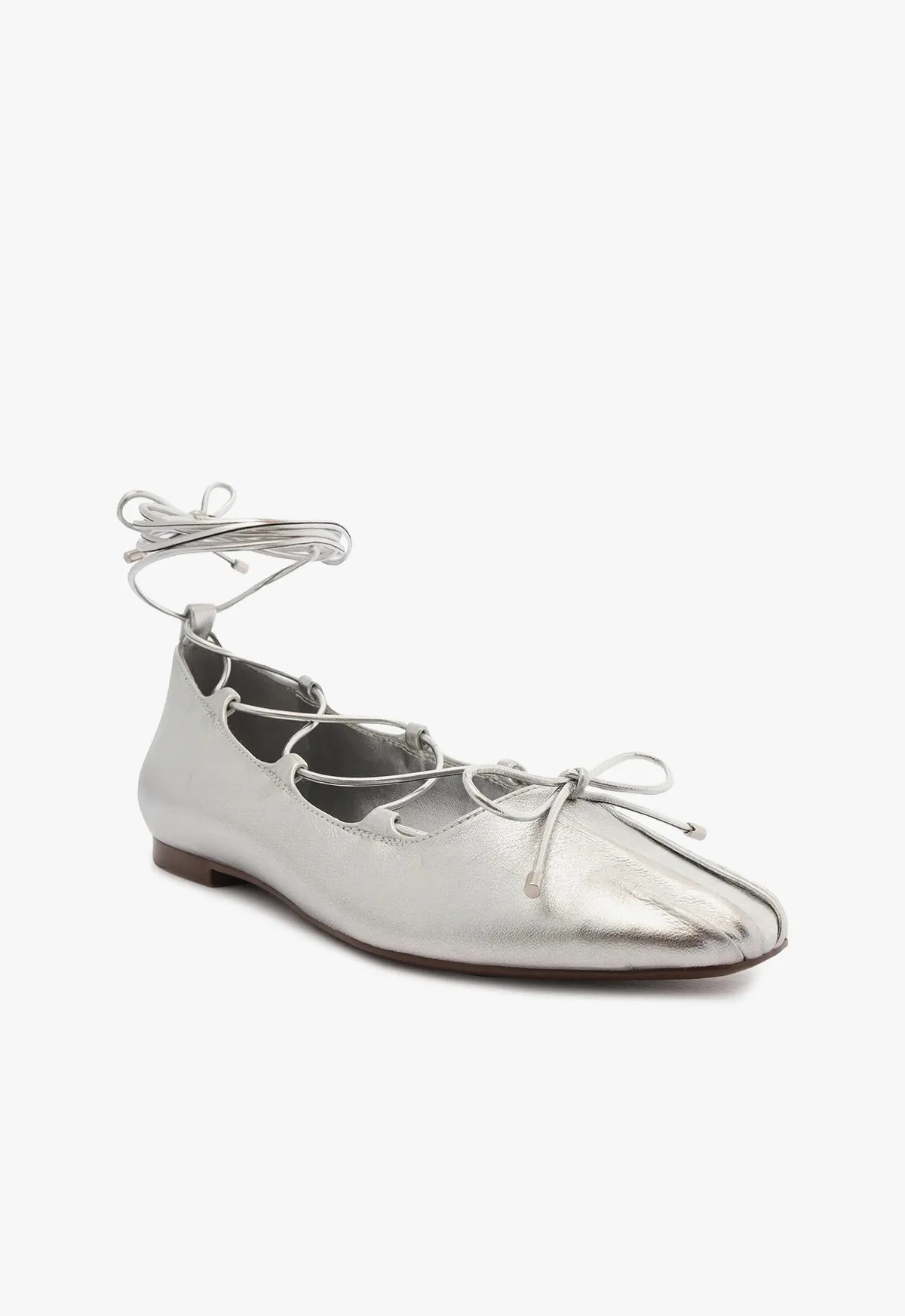 Arissa Lace Up Leather Flat