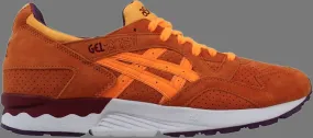 Asics gel lyte 5 'orange pop' sneakers, black