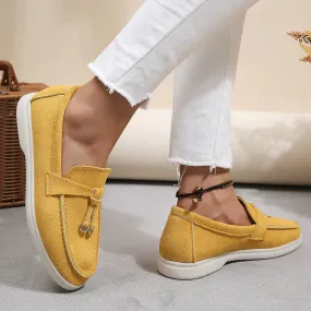 Auriane - Stylish Slip-On Moccasins with Pom Pom