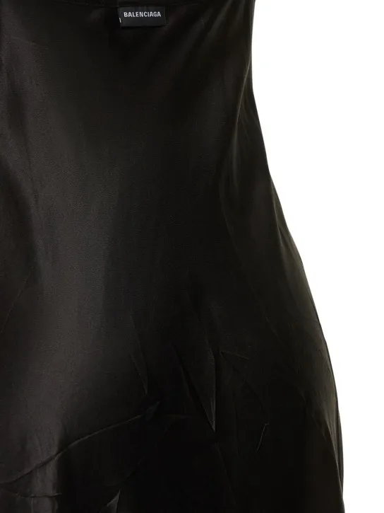 Balenciaga   Fluid silk satin slip dress 