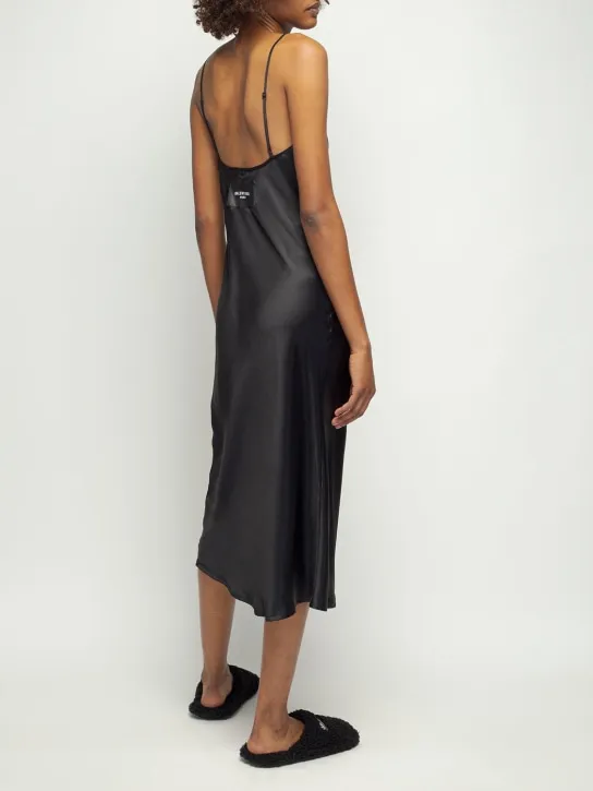 Balenciaga   Fluid silk satin slip dress 