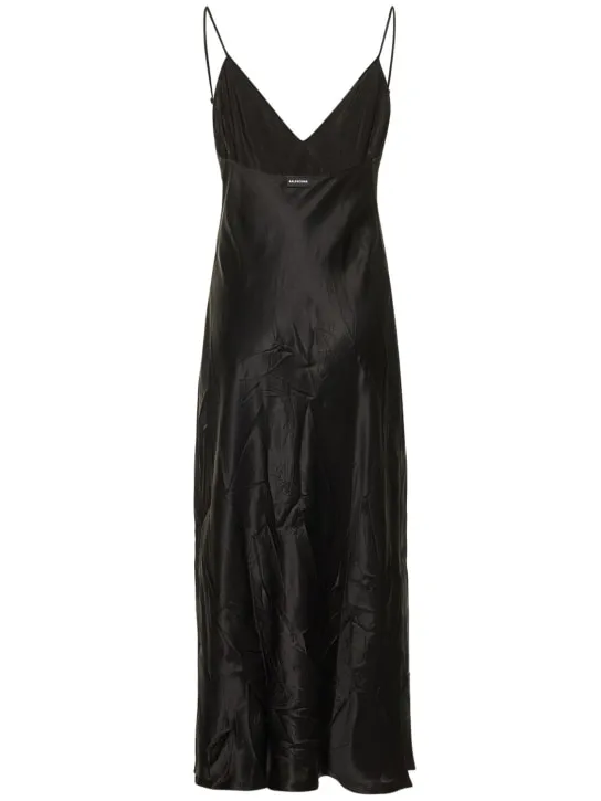 Balenciaga   Fluid silk satin slip dress 