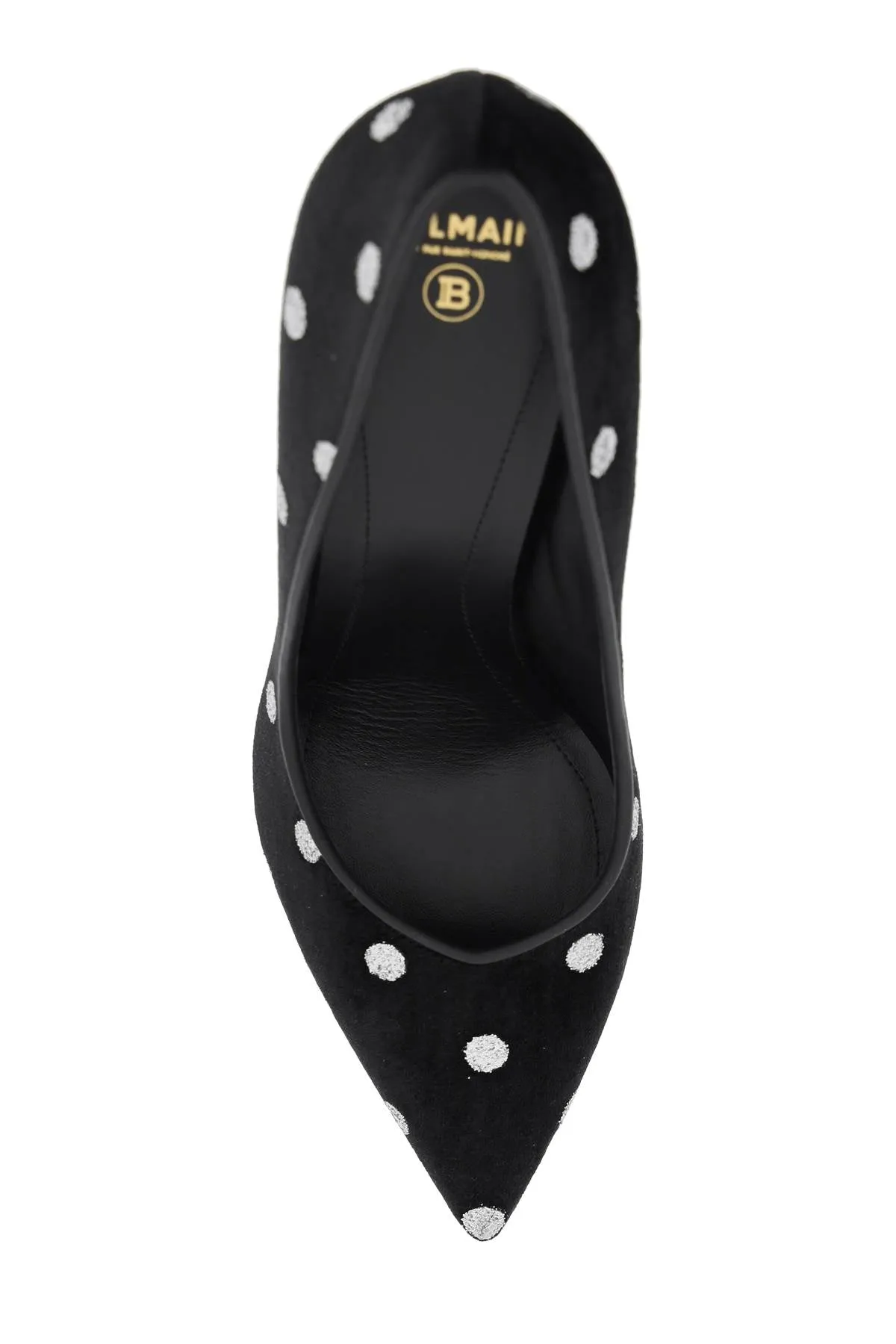 Balmain polka dot velvet pumps