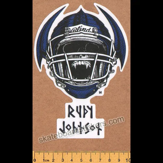 Blind Skateboards Heritage Skull Series Skateboard Sticker - Rudy Johnson