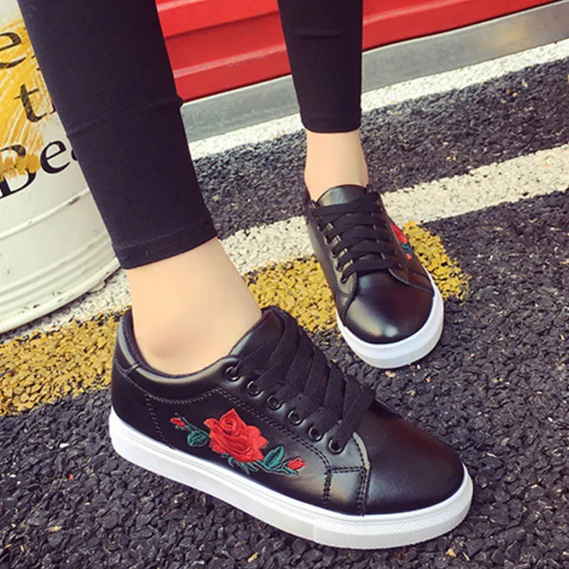 canvas shoes cute flower