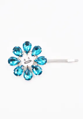 CHARLES JEFFREY LOVERBOY 31140101 METAL CRAZY DAIZY HAIR PIN CYAN