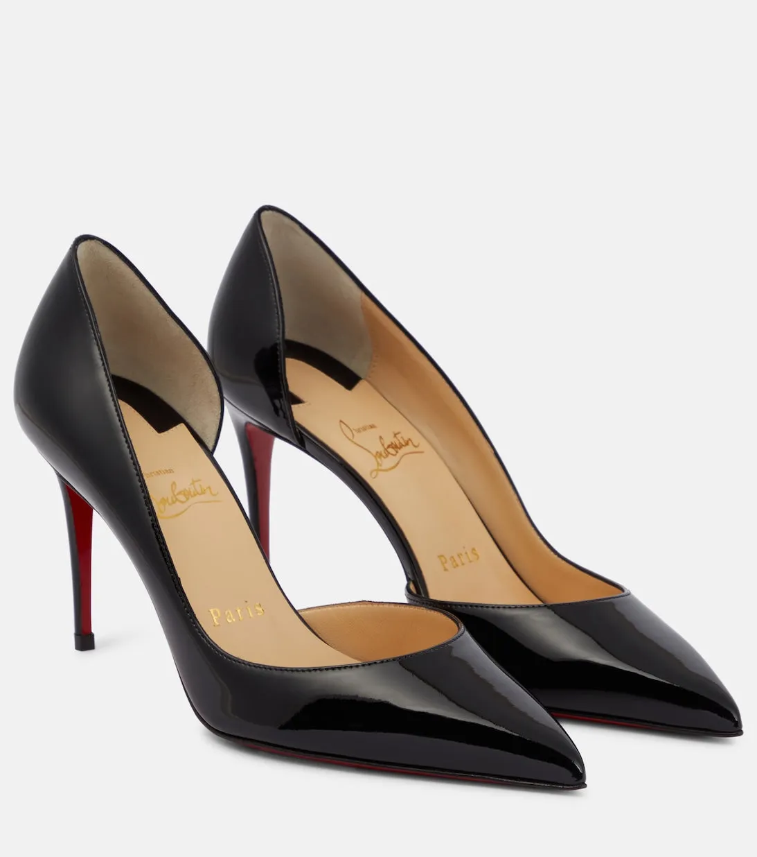 Christian Louboutin Iriza 85 patent leather pumps, black