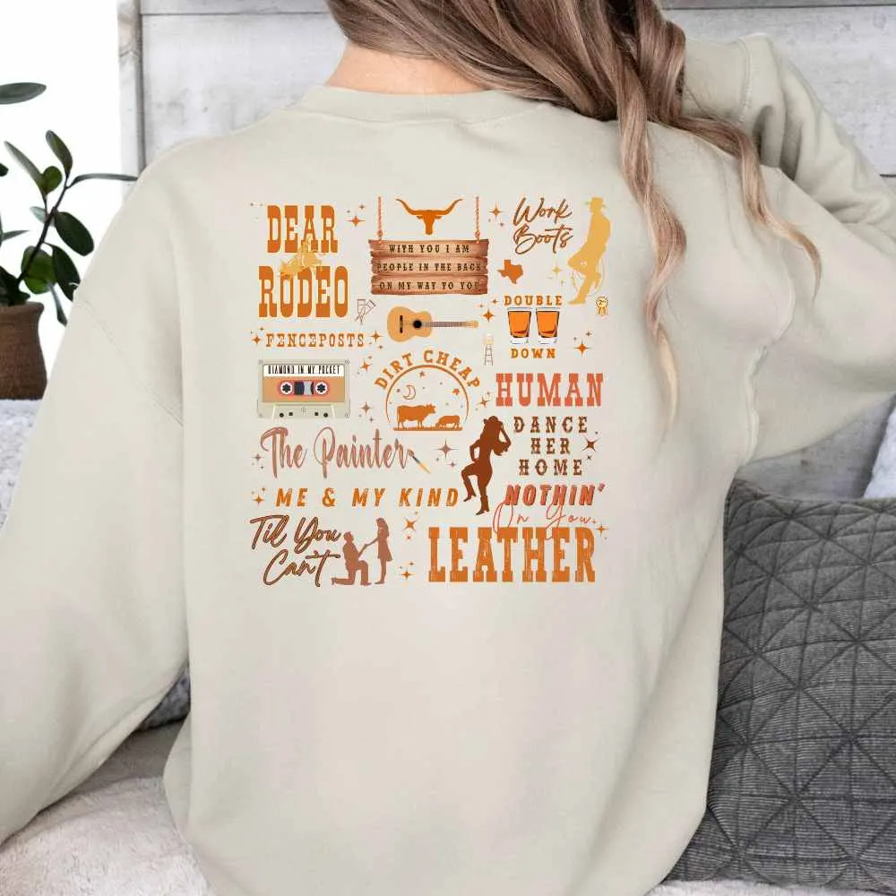 Cody Johnson Set List Sweatshirt