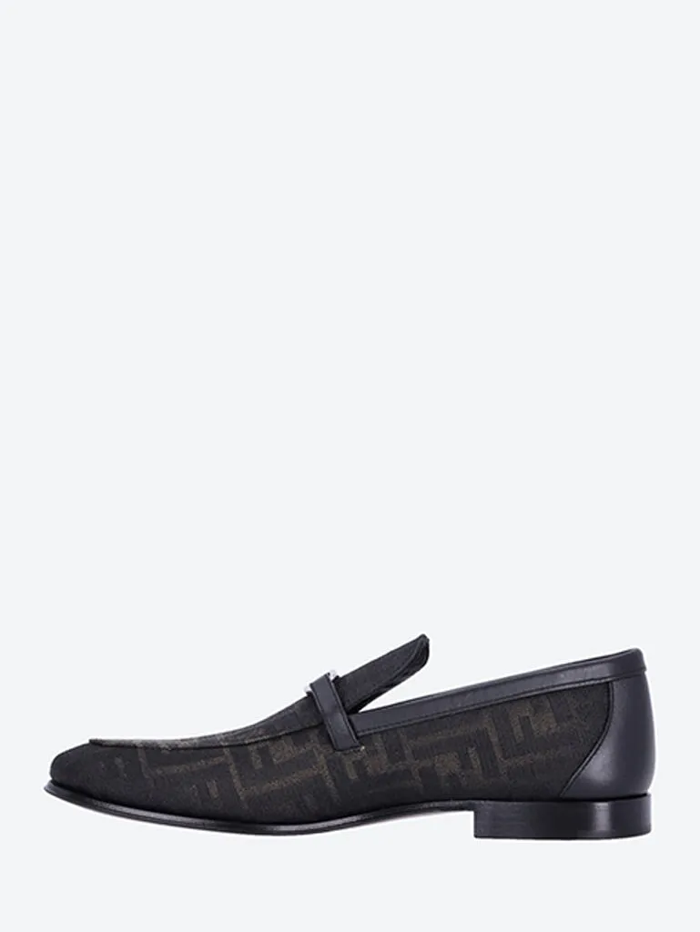 Fendi olock tessuto ff loafers