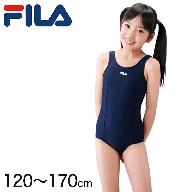 FILA 女子ワンピーススクール水着 120cm～170cm (フィラ 女子スクール水着 水泳 プール 海水浴 学校用) (学用品) (在庫限り)