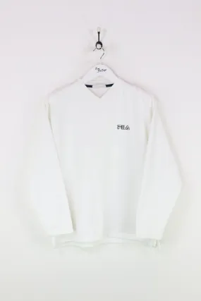 Fila Sweatshirt White Medium