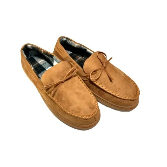 Gold Toe Mens Tie Moccasin Slippers