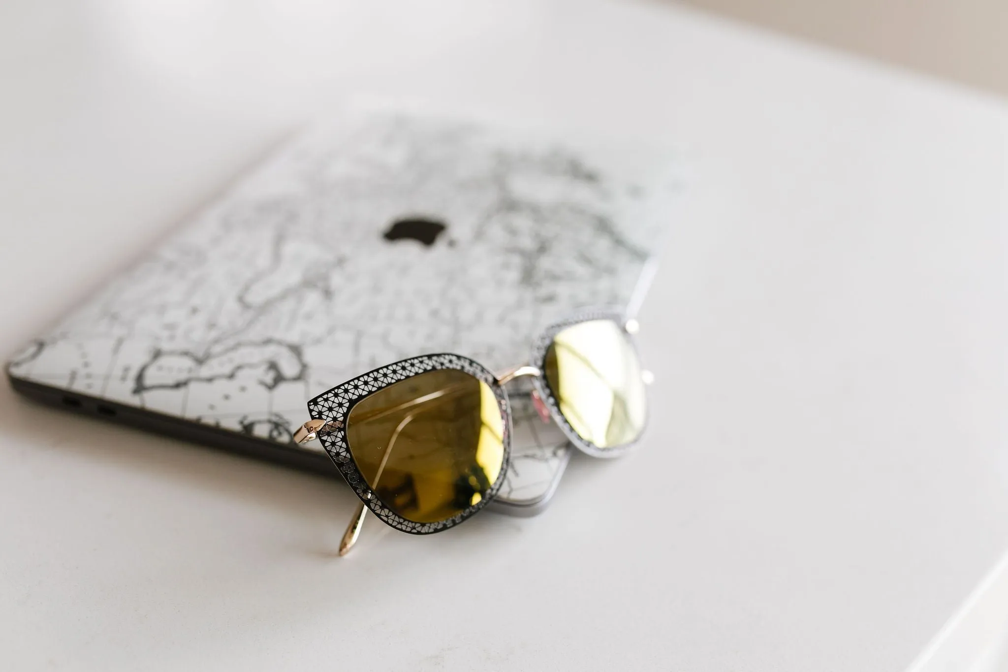 Latticework Cat Eye Sunglasses