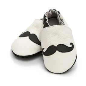 Liliputi® Soft Leather Baby Shoes - Moustache