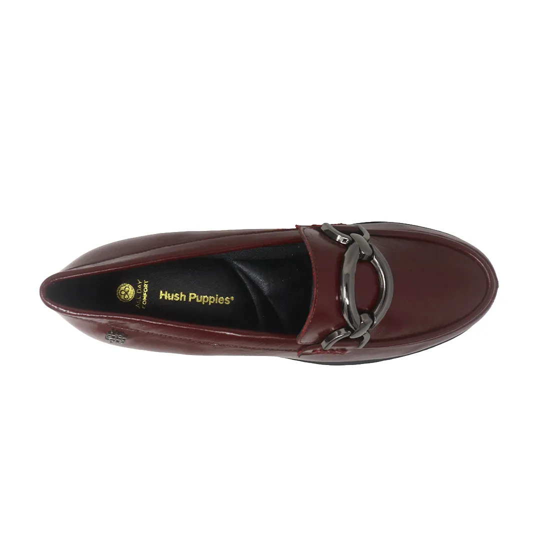 Mocasines Mikkaela burgundy para mujer