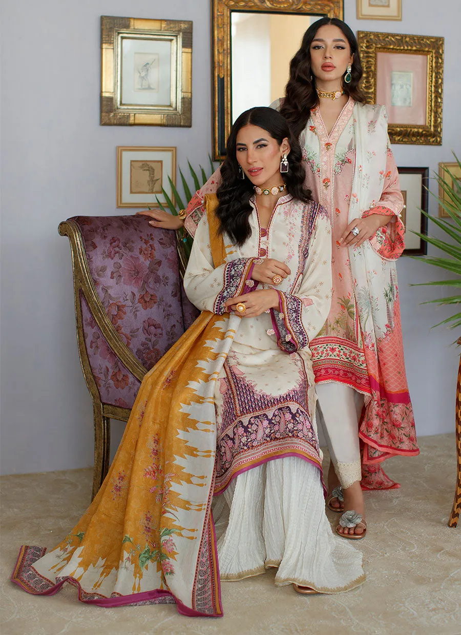 Myza Ivory Shirt and Dupatta