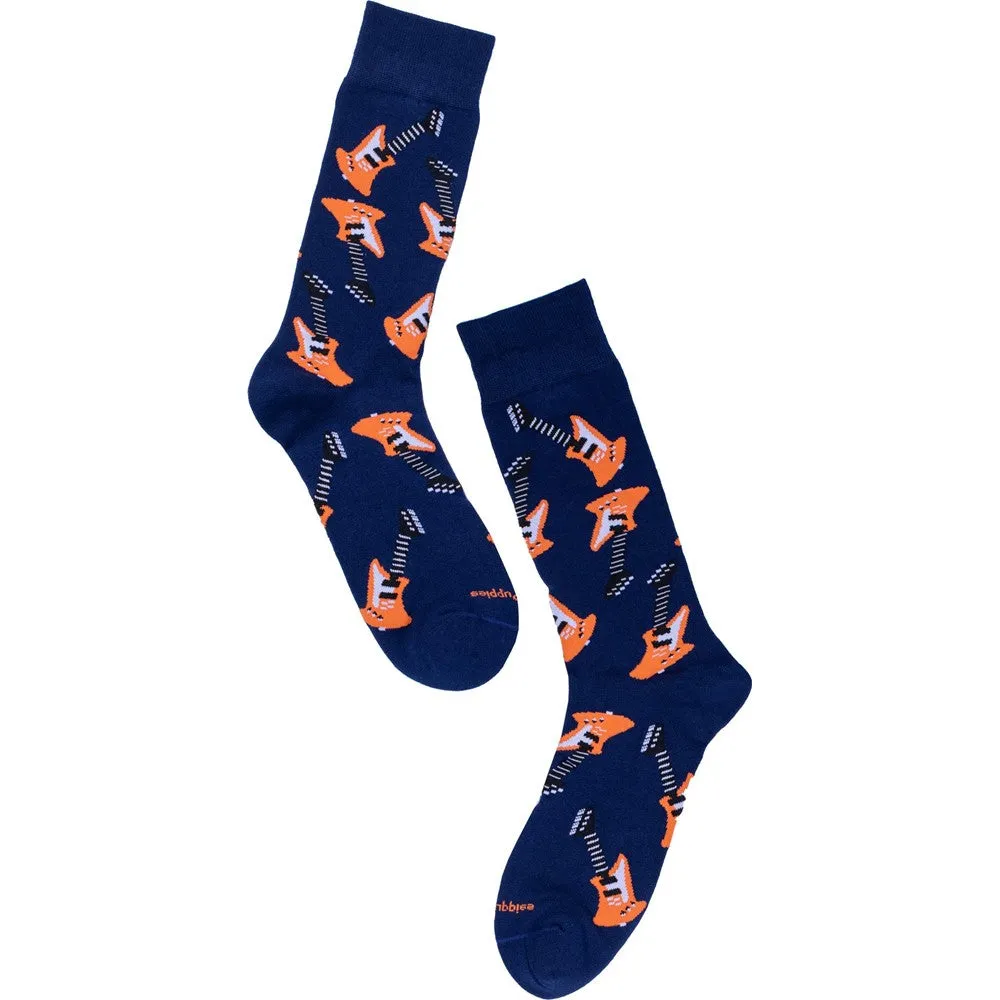 Navy Guitar Socks