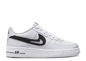 Nike AIR FORCE 1 '07 GS 'CUT OUT SWOOSH - WHITE BLACK', White