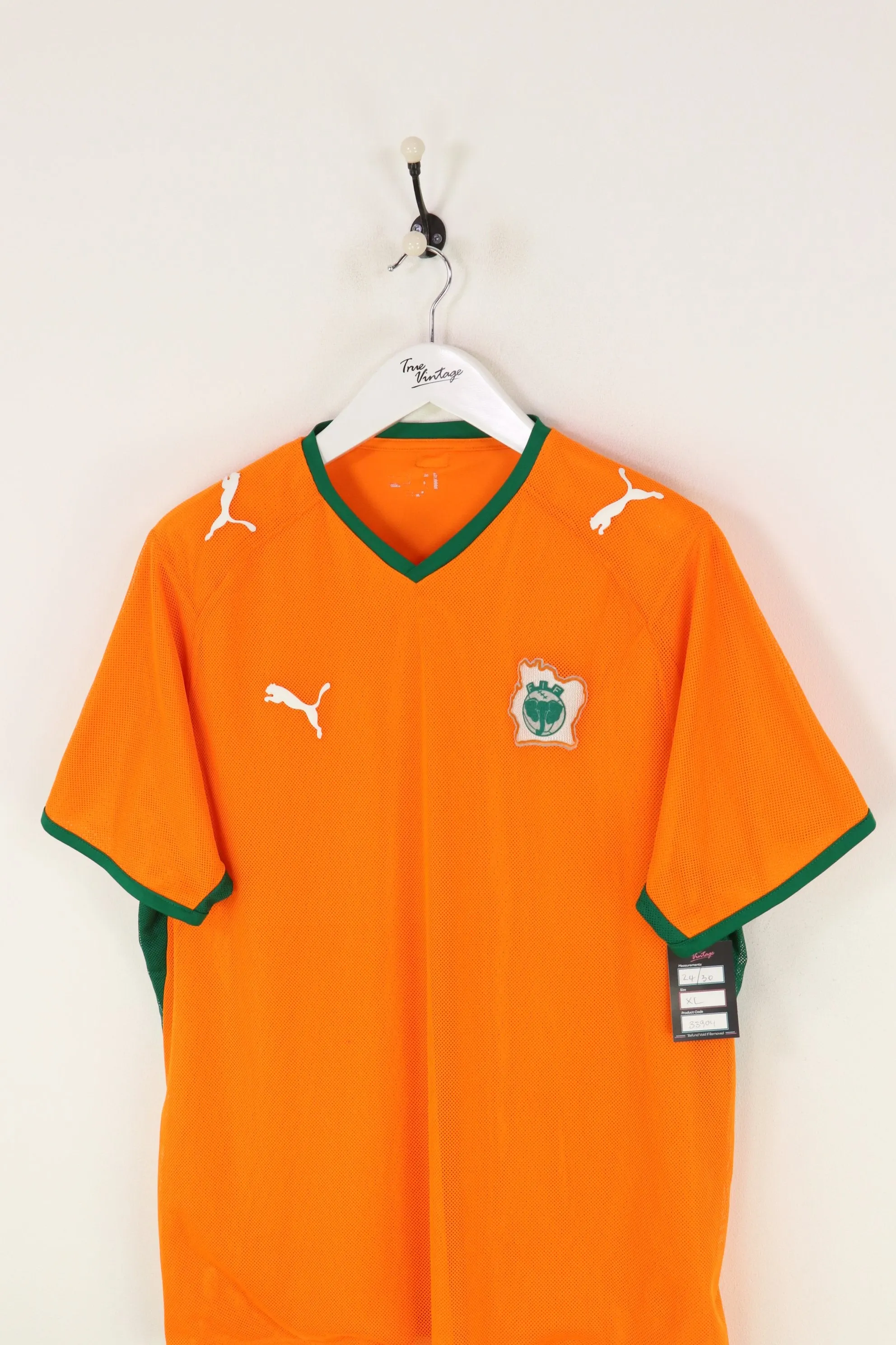 Puma Ivory Coast Football Shirt Orange XL