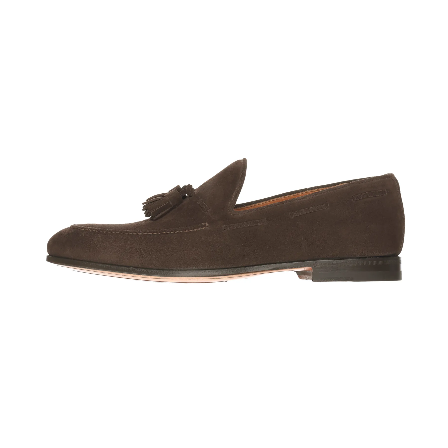 "Conte Max" Suede Loafer with a Hand-Stitched Apron