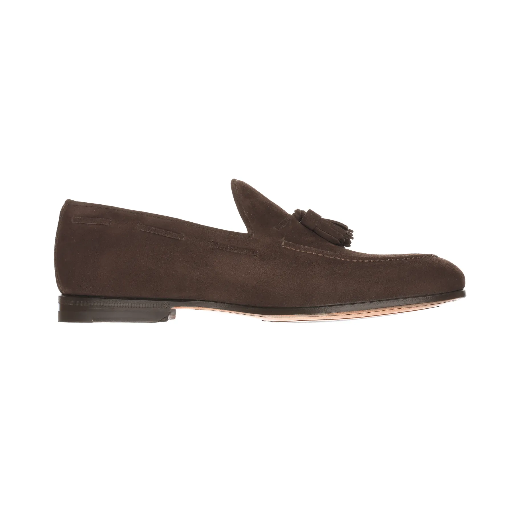 "Conte Max" Suede Loafer with a Hand-Stitched Apron