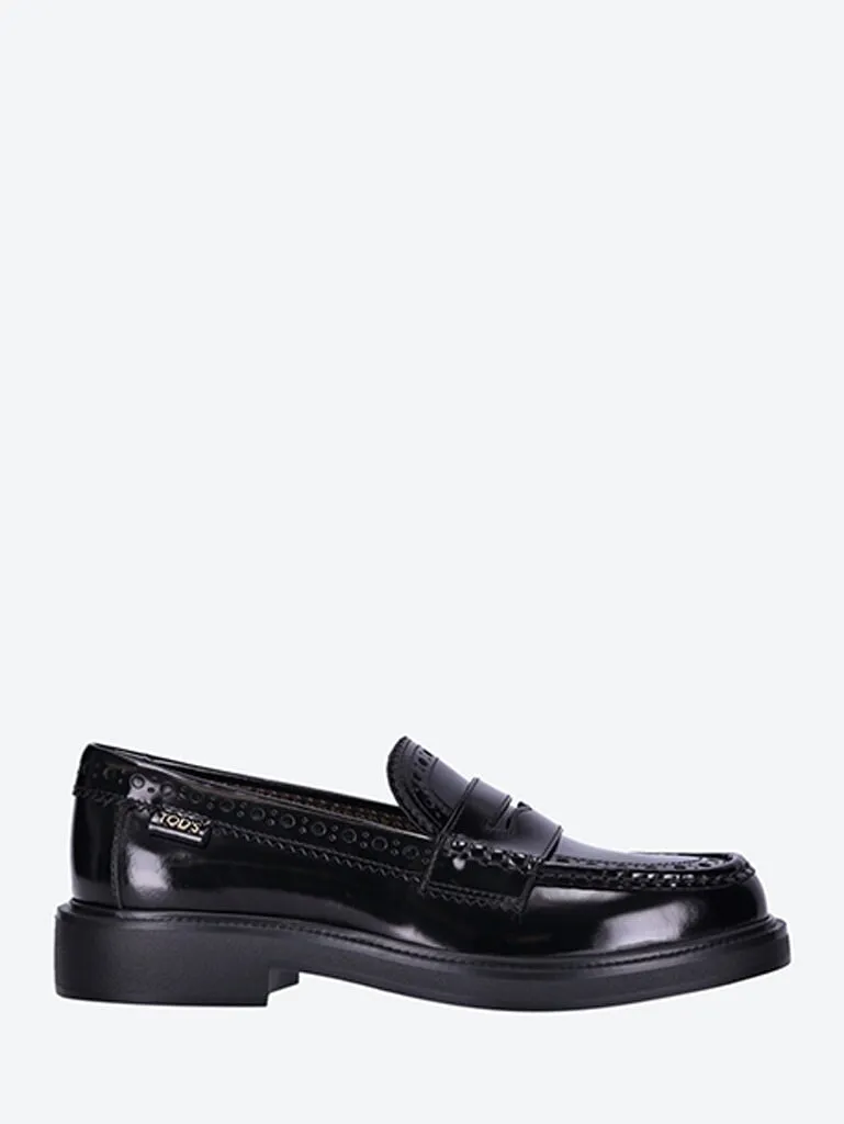 Rubber holes loafers