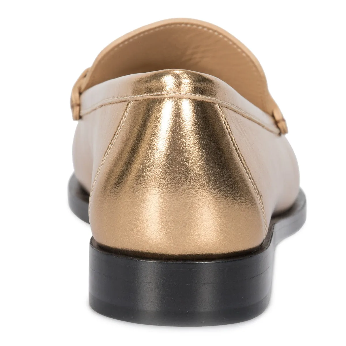 Salvatore Ferragamo Gancini Gold Loafers