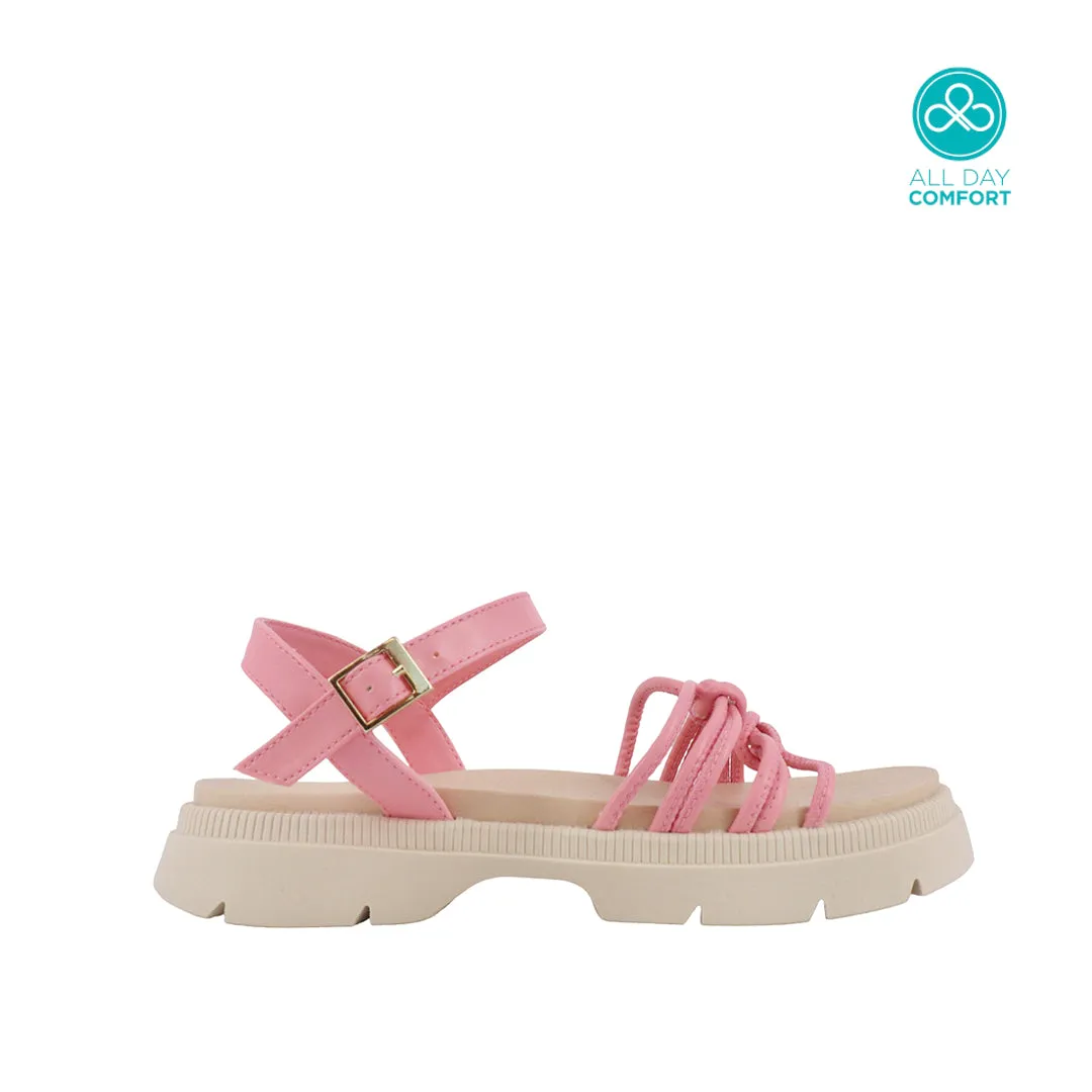 Sandalias Issadora rosa para niña