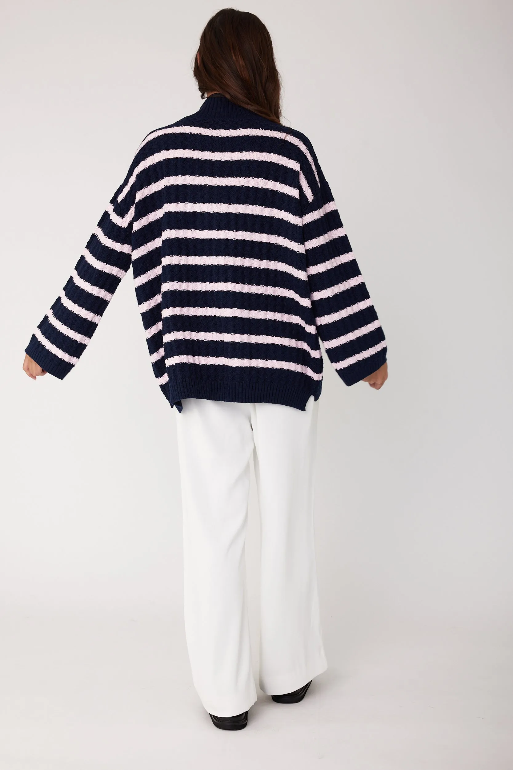 SONNY Knit Jumper Navy Stripe