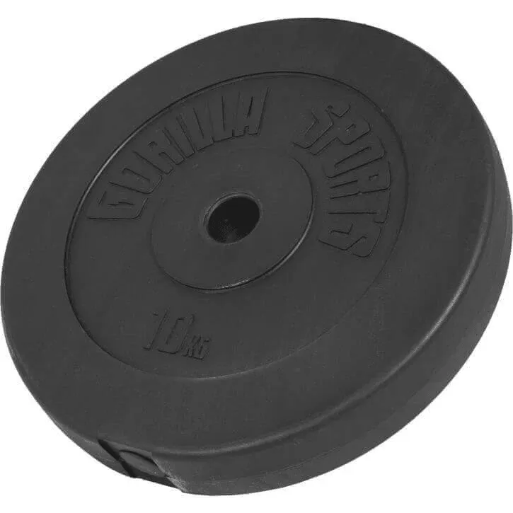 Squat Rack with 47.5KG Vinyl EZ Curl Weight Set