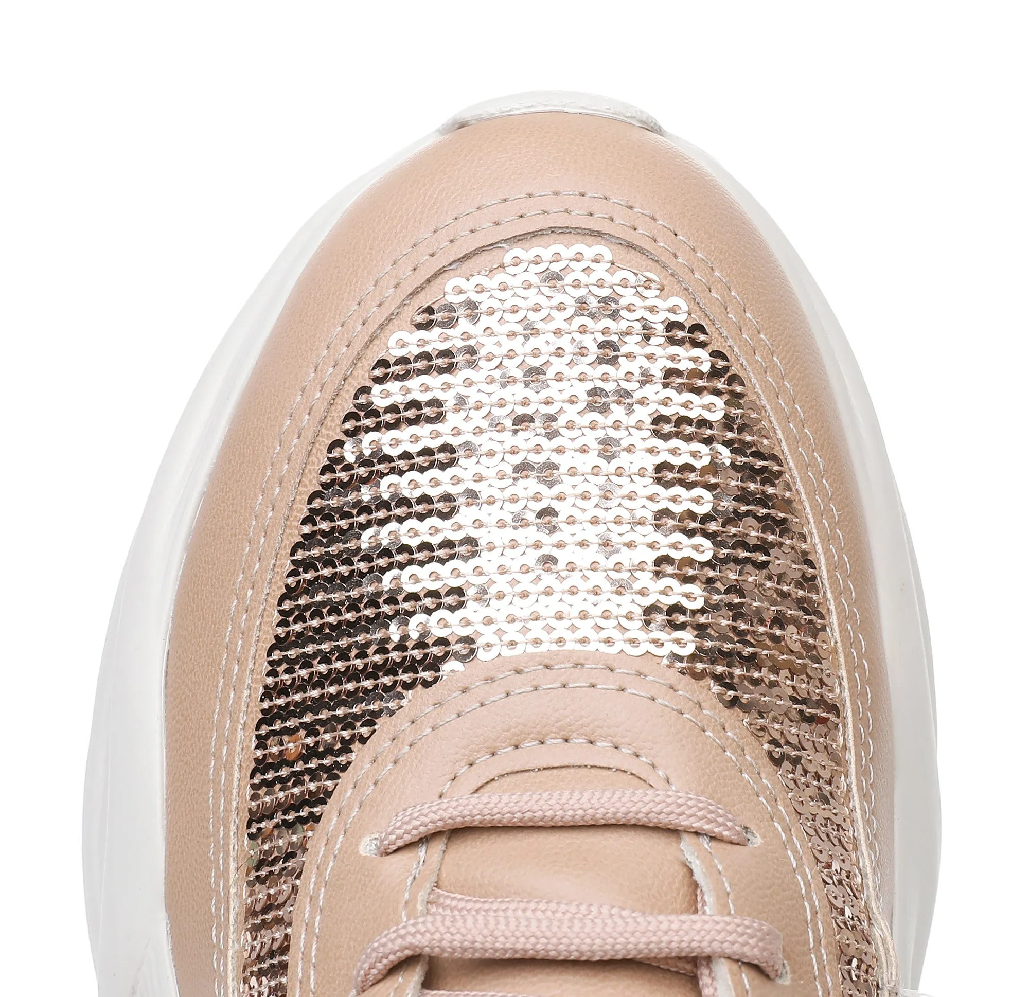 Street Savvy: Embellished Chunky Lace-Up Sneakers (939.010)