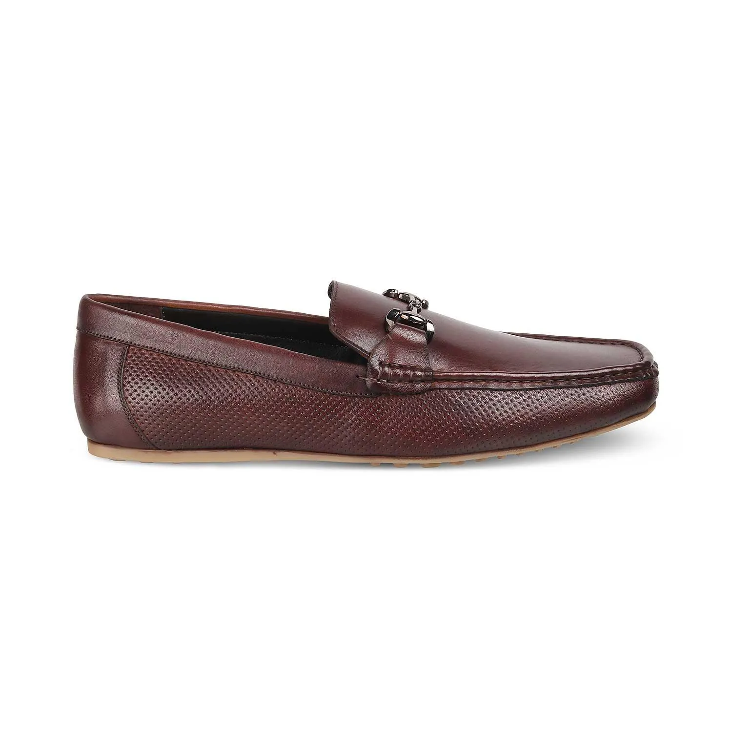 The Otter Brown Men's Leather Driving Loafers Tresmode