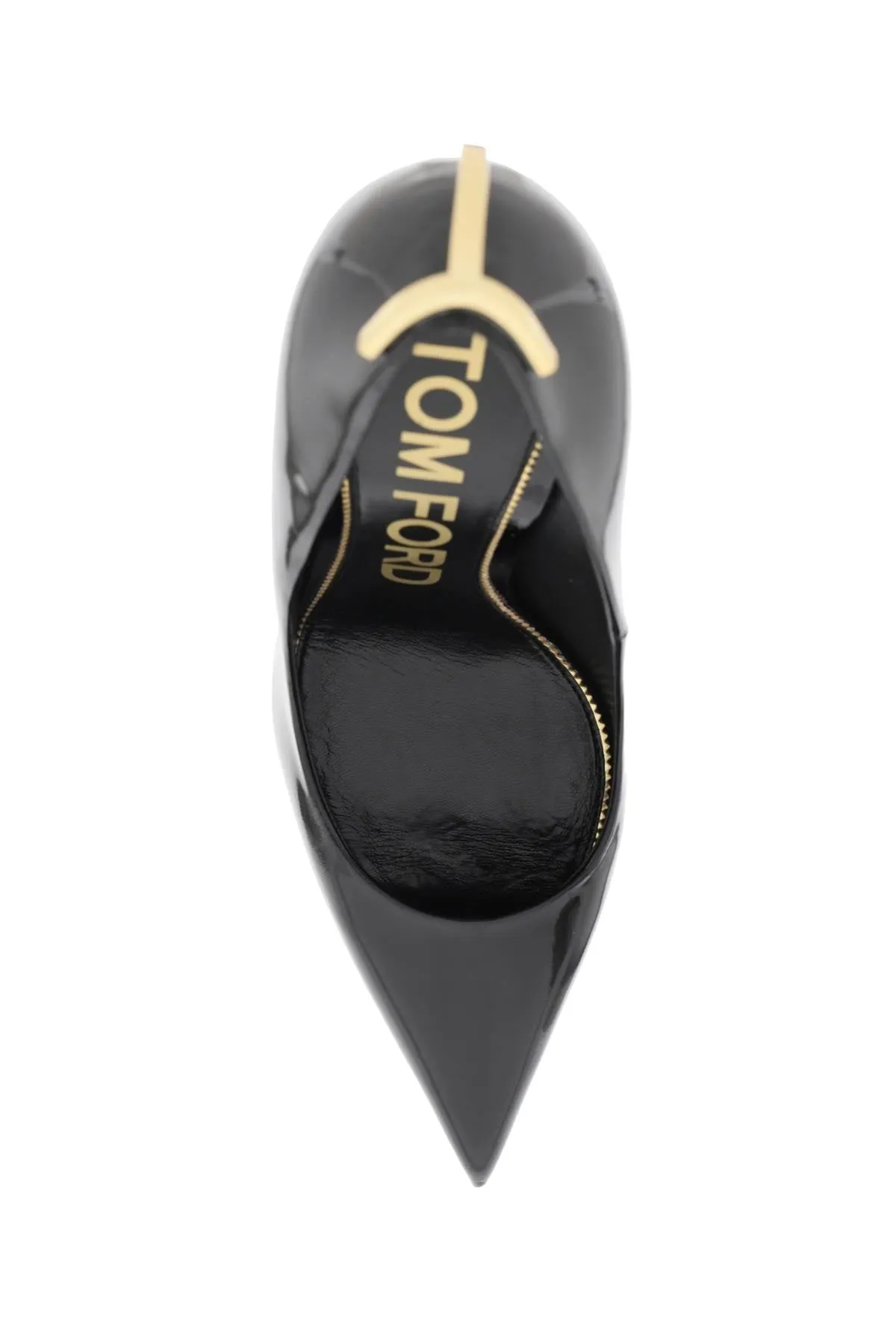 Tom ford 'iconic t' patent leather pumps