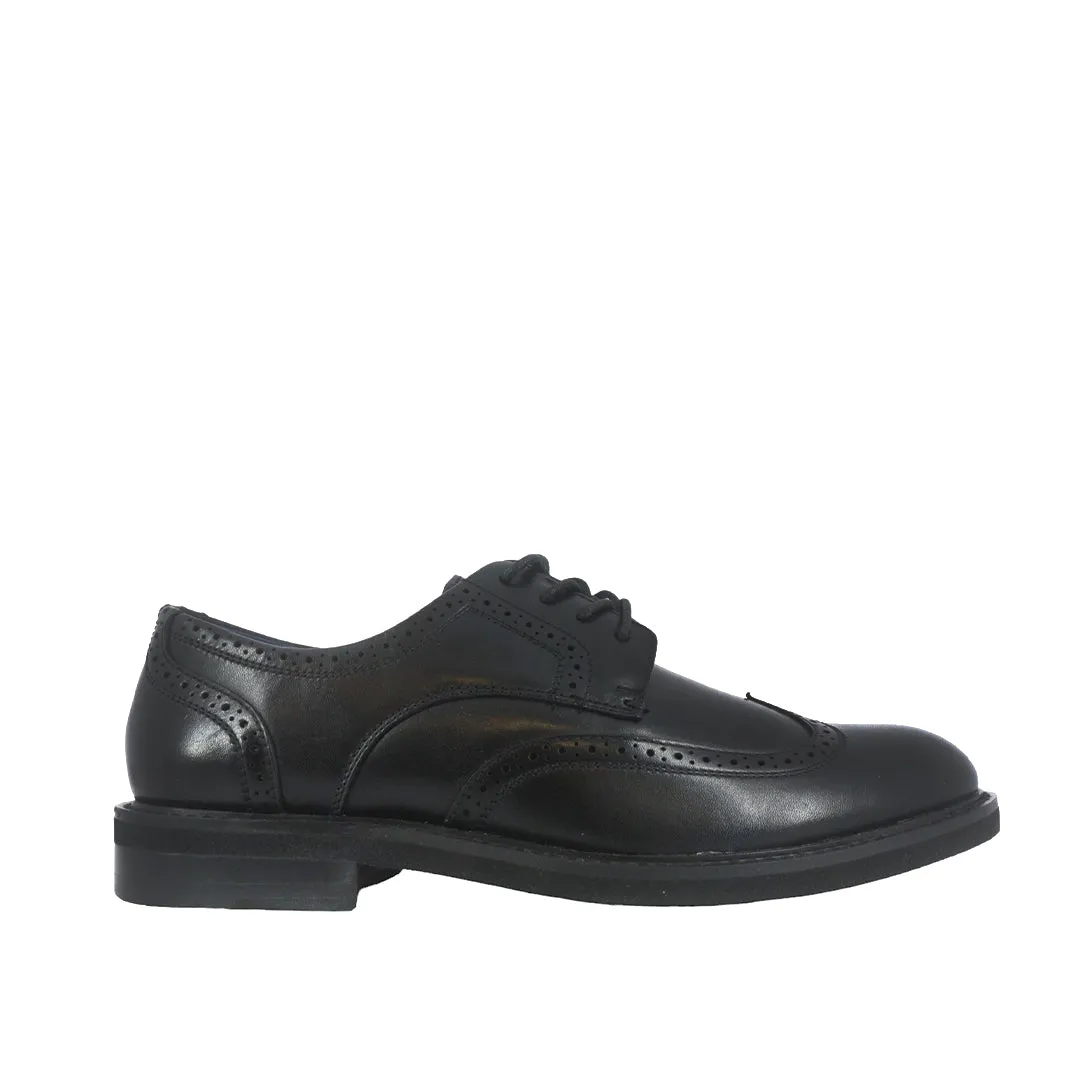 Zapatos Gali Wingtip negro para hombre