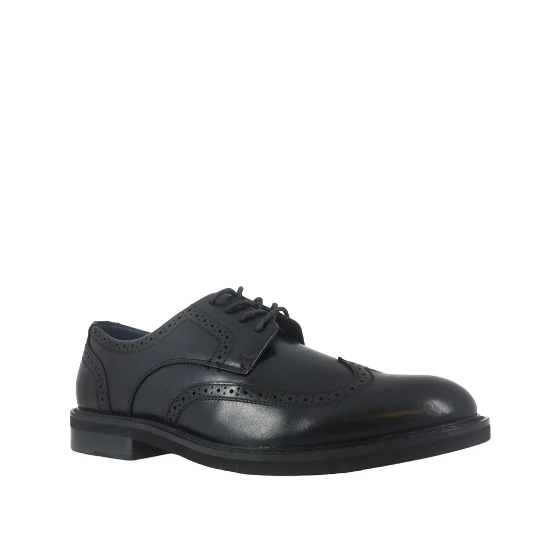 Zapatos Gali Wingtip negro para hombre