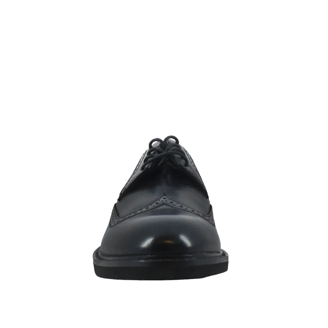 Zapatos Gali Wingtip negro para hombre